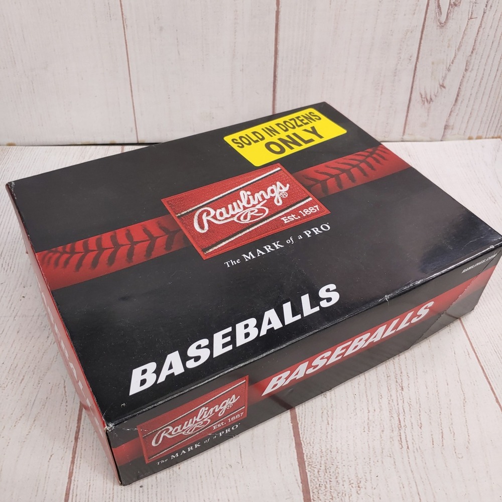NEW Rawlings Baseballs 12ct 1 Dozen FSR100-PC Cushioned Cork Center - White Red